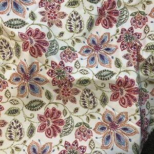 Floral Patterned Rectangular Tablecloth